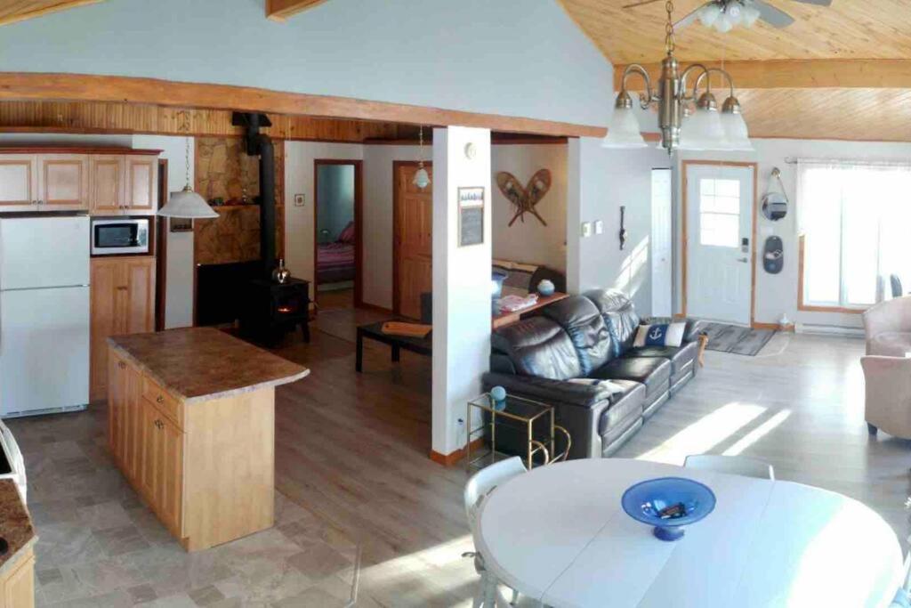 Le Chalet Bleu, Aux Pieds Des Monts-Valin Saint-David-de-Falardeau Esterno foto